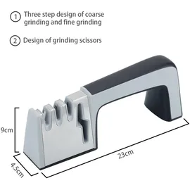 Intirilife Messerschärfer in SCHWARZ - Gr.: onesize