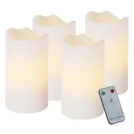 MARELIDA LED Kerzenset 4 St. weiß