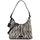Burkely Animo Schultertasche Leder Schwarz/Grau