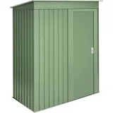 Wasabi Metall-Gartenschrank Grüner 1,39m2 - 86x162x181cm - Schiebetür - Pultdach - Wasabi