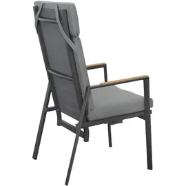 BellaVista Newport Hochlehner 57 x 57 x 111 cm grau 2 St.