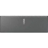 rido/idé Querterminbuch Mod. septant '26 | 305×105 mm, Kunststoff, grau