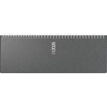 rido/idé Querterminbuch Mod. septant '26 | 305×105 mm, Kunststoff, grau