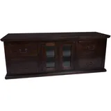 MiaMöbel Mexico TV-Kommode 160x60x50 cm Kolonialstil Pinie Massivholz
