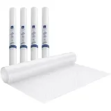 Kela Schubladenmatte 50 x 150 cm, Schrankfolie transparent, 4 Stück, Antirutschmatte Schublade, SOLETTA, Kunststoff