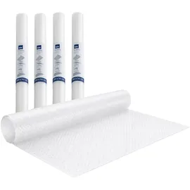 Kela Schubladenmatte 50 x 150 cm, Schrankfolie transparent, 4 Stück, Antirutschmatte Schublade, SOLETTA, Kunststoff