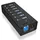 Icy Box IB-AC618 USB 3.0 Hub mit 1x Tablettladeport, Vollmetall, mit 12V 3A Netzteil,