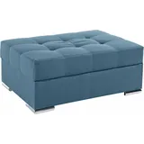 Collection AB Polsterhocker Josy 97 x 41 x 68 cm 100% Polyester Blau