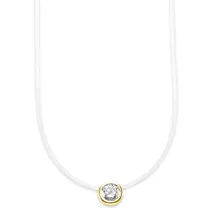 Bruno Banani Kette mit Anhänger gold/silber/transparent