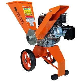 Forest Master FM6DD Benzin 4-Takt Motor Holz Garten Häcksler, 6 HP, Orange, 780 x 480 x 910