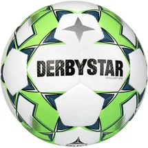 derbystar Brillant APS Fußball Spielball weiß/grün/grau 5