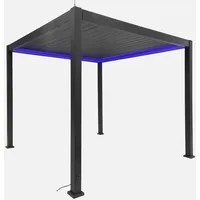 Sweeek Bioklimatische motorisierte Pergola mit LED-Beleuchtung Triomphe 3x3m