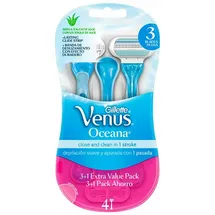 Gillette Oceana Einwegrasierer für Damen, Packung mit 4 Klingen (3+1 gratis)