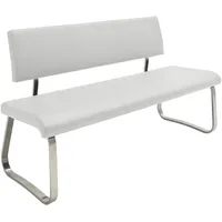 MCA Furniture Sitzbank Weiß, Edelstahl, Metall, Kunststoff, 175x86x59 cm