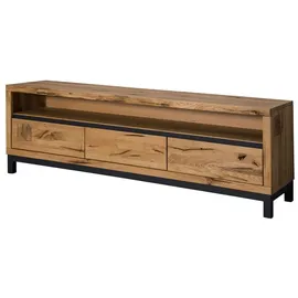 Massivmoebel24 TV-Board Wildeiche 170x40x56 natur geölt VILLANDERS #114