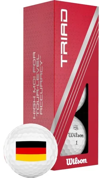 Wilson TRIAD "GERMANY" Golfbälle - 3er Pack weiß