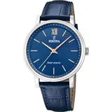Festina Solar Energy F20660/4 Leder blau 41 mm