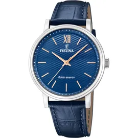Festina Solar Energy F20660/4 Leder blau 41 mm