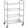 kompatible Ware Servierwagen silber 84,5 x 52,5 x 125,0 cm