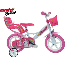 DINO BIKES Unicorn 12 Zoll RH 22 cm weiß/rosa