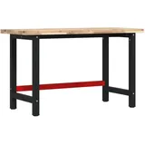 vidaXL Werkbank 140x60x83 cm Massivholz Akazie Rechteckig