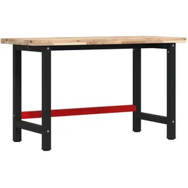 vidaXL Werkbank 140x60x83 cm Massivholz Akazie Rechteckig