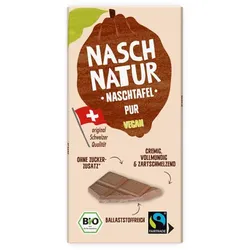 Nasch Natur Dattelschokolade Pur vegan bio