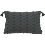 done.® »Luise« unifarben, Reißverschluss, Kissenhüle ohne Füllung, 1 Stück grau