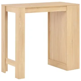 vidaXL Bartisch mit Regal 110 x 50 x 103 cm Eichenbraun