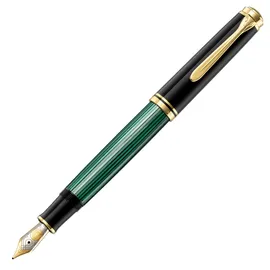 Pelikan Souverän M800 Kolbenfüller schwarz/grün/gold F (fein), 1 St.