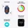 Apple Watch SE 2024 GPS 40 mm Aluminiumgehäuse Silber, Sportarmband Denim S/M