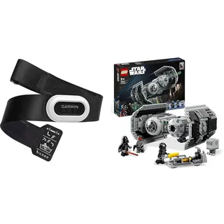 Garmin HRM-Pro Plus – Premium Brustgurt zur Aufzeichnung von Herzfrequenz- und Laufeffizienzwerten wie Schrittfrequenz & Bodenkontaktzeit & LEGO Star Wars TIE Bomber Modellbausatz