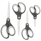 Rapesco RAPESCO® Scheren-Set Soft Grip, 4 St.