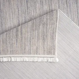 Carpet City "CLASICO 0052", grau, - 160x230 cm - Einfarbig, Meliert - Fransen-Teppiche Modern, Boho, Fransen, Wohnzimmer