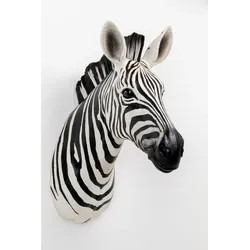 KARE DESIGN Wandobjekt Zebra 54761 Kunststoff Schwarz, Weiß Schwarz /