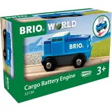 BRIO Blaue Frachtlok mit Batterie (33130)