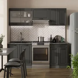 Vicco Küchenzeile R-Line 200 cm Anthrazit