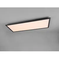Trio LED Deckenleuchte GAMMA Schwarz Panel mit Nachtlicht rechteckig