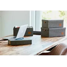 LOVE !T STORE !T Aufbewahrungskiste 5er Set grau
