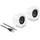 DeLock 27008 2.0 PC-Lautsprecher Kabelgebunden 2 W Weiß-Silber