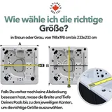 Canadian Spa Swim Spa Abdeckung 4 m braun