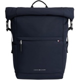 Tommy Hilfiger Herren Rucksack Rolltop Backpack Handgepäck, Blau (Space Blue), Einheitsgröße