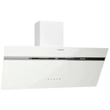 Klarstein Alina Dunstabzugshaube - 80cm Kopffreihaube, 600 m3/h Luftstrom, Touch Control, A Energieeffizienz, LED-Beleuchtung, Umluft & Abluft, Weiß - Weiß