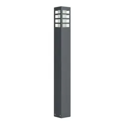 Licht-Erlebnisse Außen Standleuchte BERINGEN Anthrazit Aluguss Acrylglas IP54 LE51555