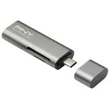 PNY R-TC-UA-3N1E01-RB Externer Speicherkartenleser USB-C® (USB 3.2 Gen 1 Metallic