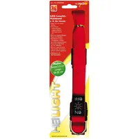 Heitech LED Leucht-Halsband Rot 2,5 x 50-55 cm