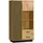 Feldmann-Wohnen Highboard 90 x 159 x 40 cm Wotan Eiche schwarz / Braun