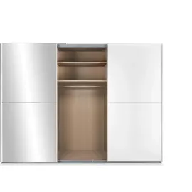 Set One by Musterring Schwebetürenschrank Henderson 301 x 223 x 68 cm Weiß