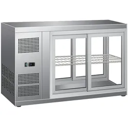 Horizontale gekühlte vitrine auf theke flachglas - 910x510x550 mm - 180 W 230/1V - 13RVF915 Eurast