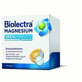Biolectra Magnesium 243 mg Forte Orange Brausetabletten 40 St.